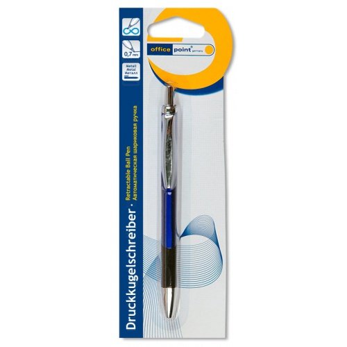 Ручка шариковая автоматическая Office Point Blue