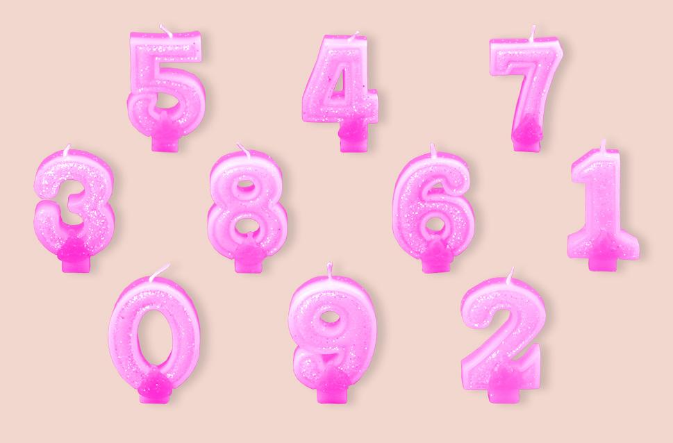 Розовая цифра 7. Свечи цифры розовые. Свеча цифра 7 розовая. Свеча цифра 9 розовая. Праздничные свечи цифры.