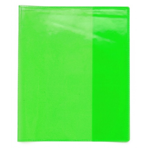 Обложка для тетради &quot;Neon&quot; 345*213 мм, зеленая, ПВХ