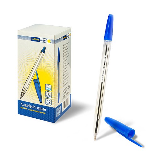 Ручка Office Point шариковая KS-610 0,7мм 50шт/уп синяя