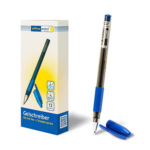Ручка Office Point гелевая GS-655 0.5мм синяя