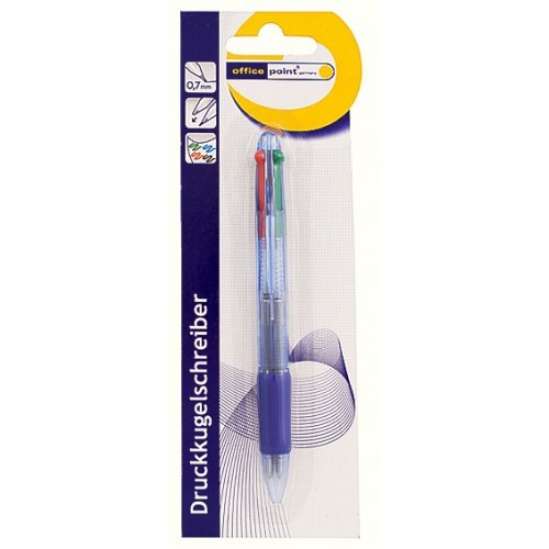 Ручка Office Point шариковая 4 цветная  в блистере